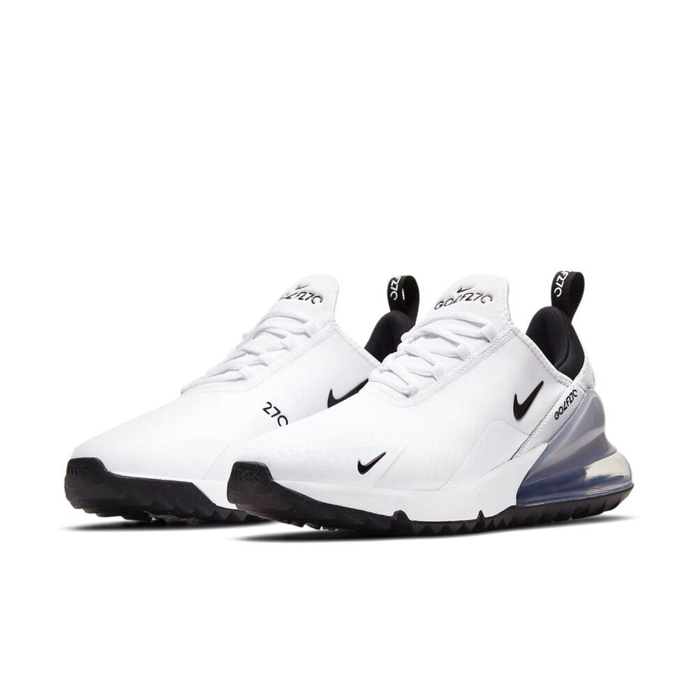 Nike Air Max 270 G CK6483-102 White / Black – Golf Shoes Unisex, Men’s US 4, New